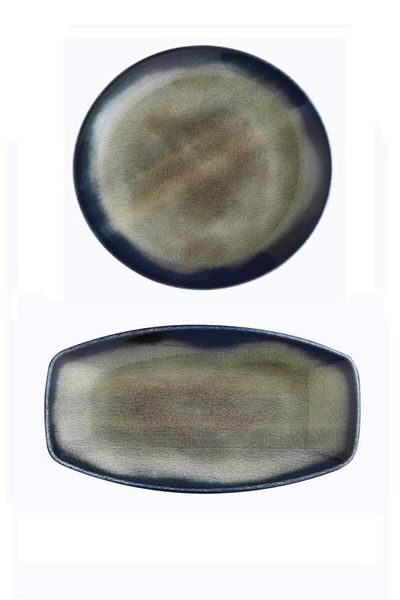 İkram Dünyası 27 Cm Kutahya Porcelain Serving Plate and Kayak Salad Plate