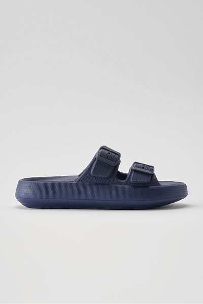 OZYO Lily Navy Blue Double Band Eva Platform Daily Summer Beach Slippers