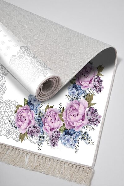 EXCLUSIVE Toprak Saçaklı Dijital Halı