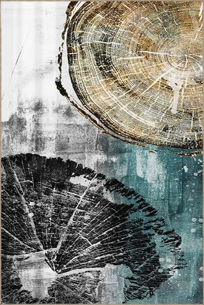 Rugs Modern Halı Covor decorativ și lavabil cu model inspirat din bușteni de ...