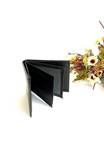 GulShop Sevgiliye,babaya,arkadaşa,kardeşe Siyah Kol Saati Kemer Kartlık Cüzdan Tesbih 3 Adet Bileklik