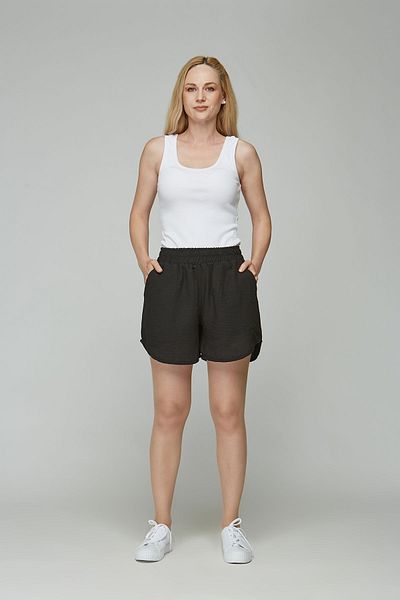 estewoman Linen Pocket Shorts