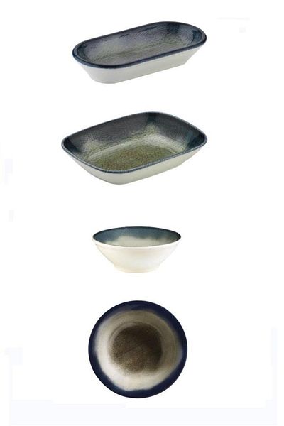 İkram Dünyası Set of 4 Minimal Assorted Breakfast Plates