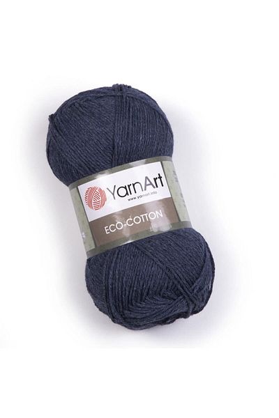 Yarnart Eco Cotton - Χειροποίητο νήμα πλεξίματος Τζιν Μπλε-773