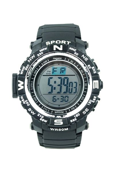 Vegans 389 Digital Men's Wristwatch