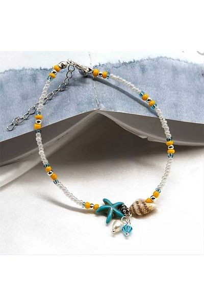 İPAR AKSESUAR Sand Bead Starfish Anklet