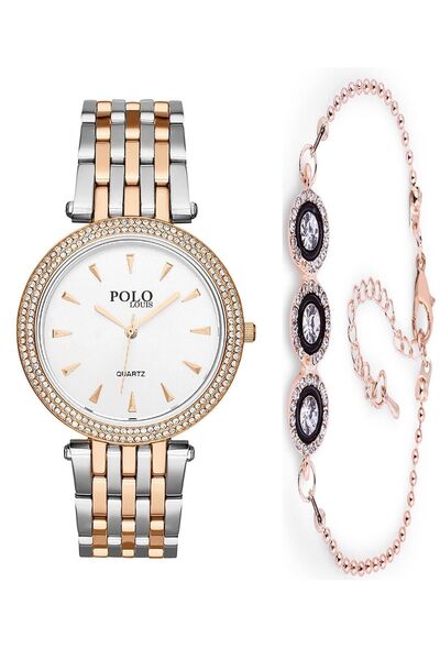 POLO Rucci 1111 Women's Wristwatch Set with Metal Cord