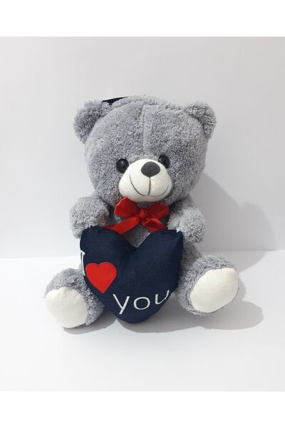 renkli çiçekler 28 Cm Peluş Sevimli Kalpli Oyuncak Ayı Çocuklar Için Hediye E...