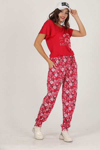 Jenny Daphne Lady Jenny Daphne - Comfortable Wear T-Shirt and Baggy Suit