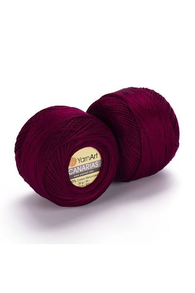 Yarnart Canarias - Mercerized Lace Νήματα Claret Red-0112