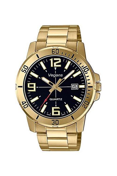 Vegans 8050 Metal Men's Wrist Watch with Calendar
