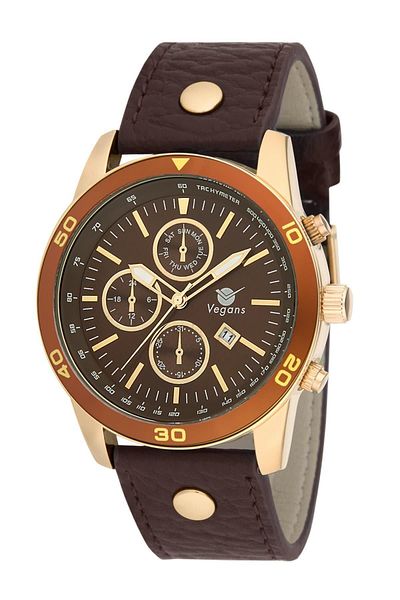 Vegans 1560 Men's Calendar Strap Wristwatch