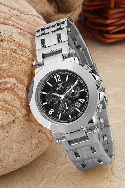 Vegans 2150 Takvimli Çelik Kordonlu Kadın Kol Saati