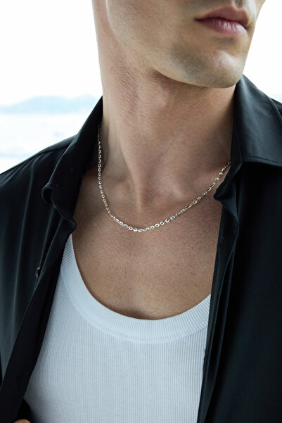 Les Tigres Gümüş Kaplan Charm Palm Zincir Kolye