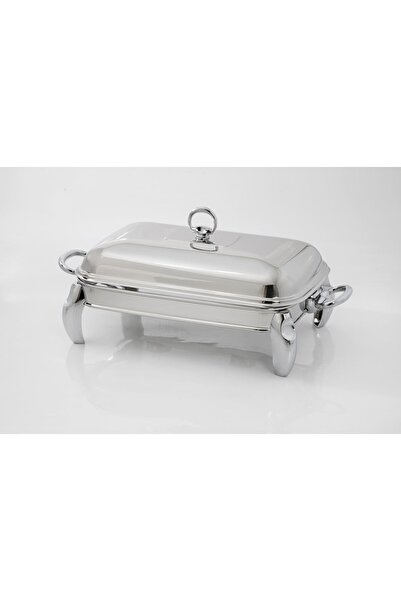 MATSteel Silver Mum Isıtıcılı Dikdörtgen Servis Seti 2,2 Lt