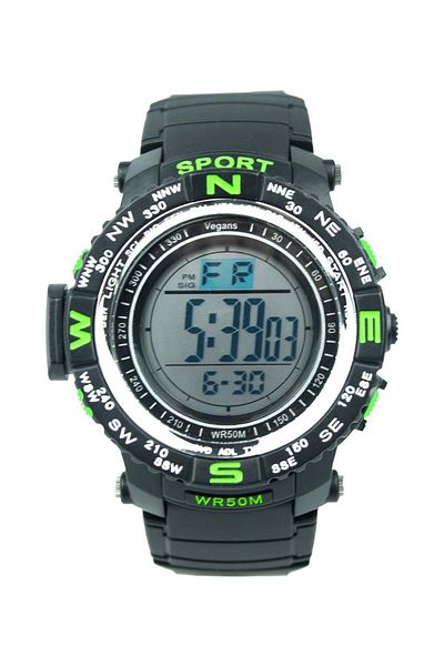 Vegans 389 Digital Men's Wristwatch