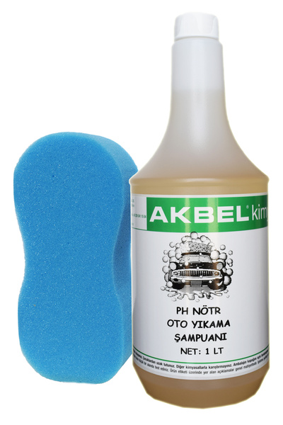 akbel Ph Nötr Oto Yıkama Şampuanı 1 Lt Yıkama Süngeri