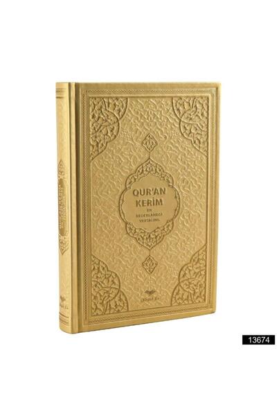 Furkan Neşriyat Orta Boy Medine Hatlı Flemenkçe Tepe Varaklı Termo Deri Kuran...