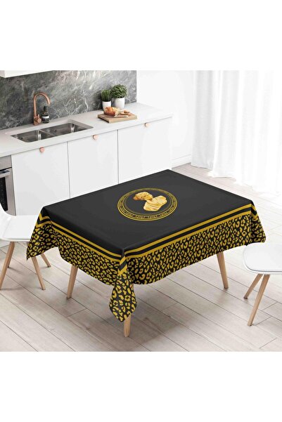 Adawall Thin Linen Black Tablecloth - Bust Detailed, International Wash and Fade Certificate