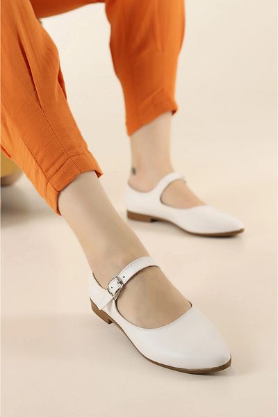 apelles Women's Daily Belted Ballerina Ballerina Shoes