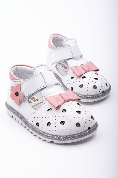 Süperland genuine leather first step shoes baby girl first step sandals orthopedic sole light sandals
