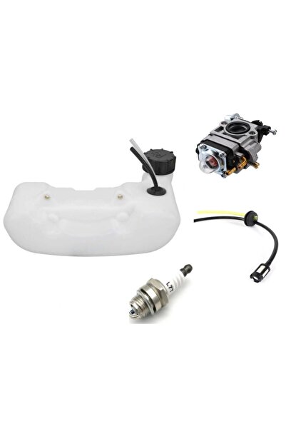 HİKON Algarden Motorlu Tırpan Benzin Deposu Iki Delikli Karbüratör Buji Hortu...