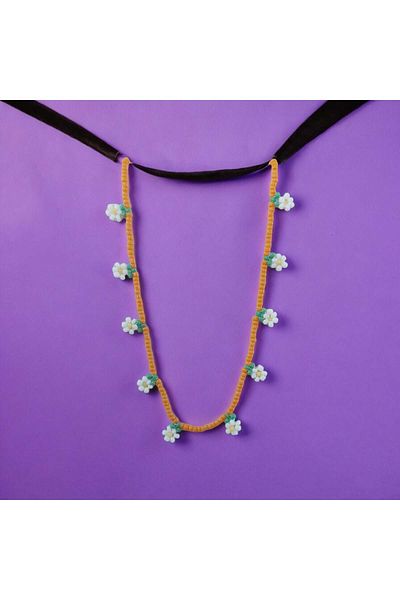 toptanhanem Miyuki Daisy Necklace - Colorful and Beaded, Summer Fashion, No Allergy