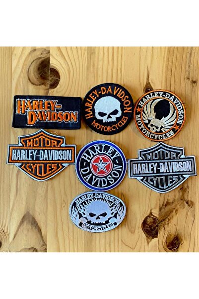 icase Motorcu Harley Yama Arma peç kot set 7'li ortalama Boyutlar : 7x7 cm