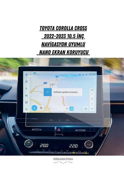 UniqAnatolia Toyota Corolla Cross 10.5 Inch Navigation Compatible Nano Screen Protector 2022 2023