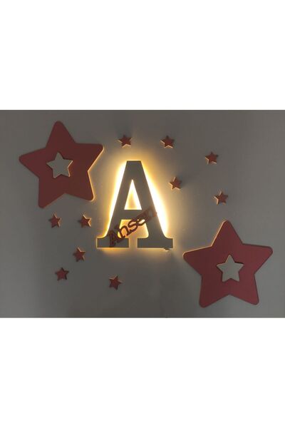 BAAÇ Ahşap Işıklı Çocuk Odası Dekoru