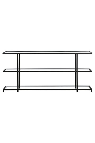 Hitit Dekorasyon Betty Siyah Metal&cam Dresuar 160cm