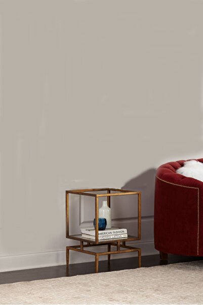 Hitit Dekorasyon Olope Pirinç Eskitme Metal Kitaplık Çiçeklik Gümüşlük Duvar Rafı Yan Sehpa