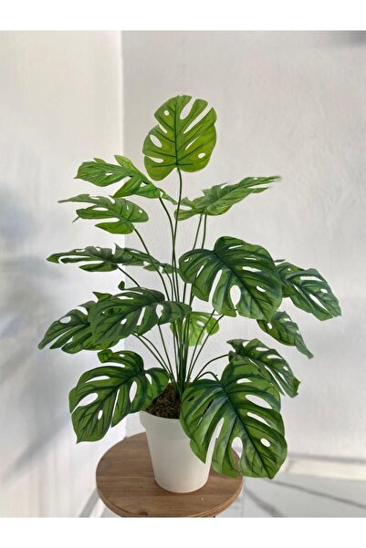 VEAL STORE Monstere Artificial Monstera Camel Plant In Plastic Pot 80 Cm, 18 Pcs.