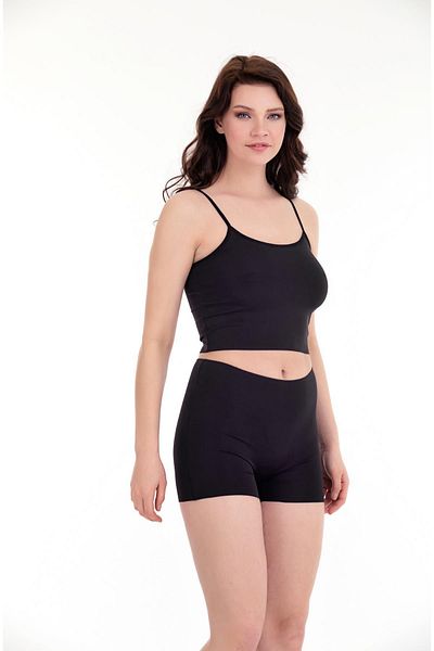 Sensu High Waist Laser Cut Single Shorts -otr4000