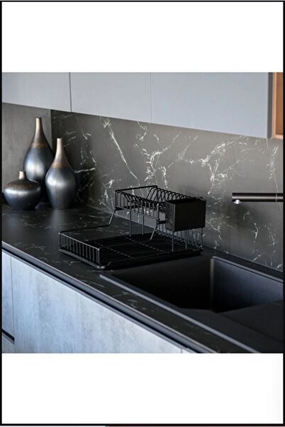 Hagen Ömür Boyu Paslanmaz Iki Katlı Tabaklık Bulaşıklık 50 Cm Bulaşık Kurutma Sepeti Tezgah Üstü Kurutma