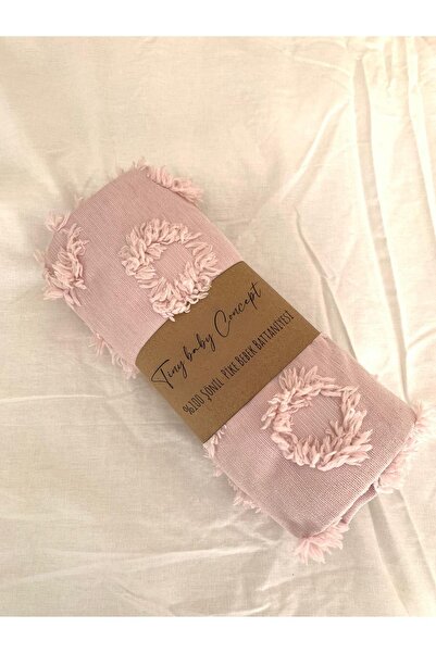Tinybabyconcept 100% Chenille Pique Pompom Special Design Fabric Baby Swaddle Blanket 100x100 Cm