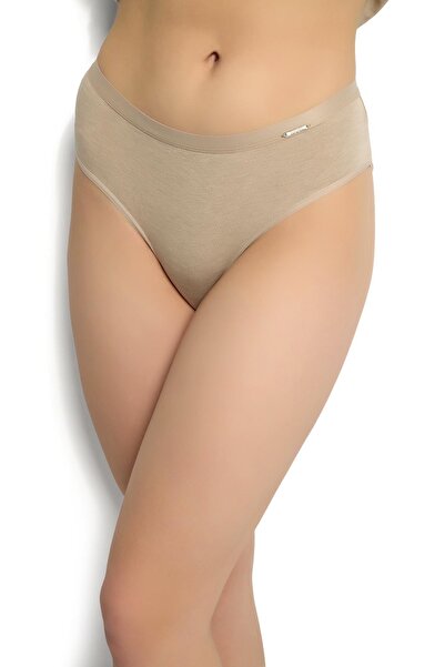 Genel Markalar JİBER 3'lü Vizon Renk Kadın BAMBU Bikini-Slip-Külot / 677