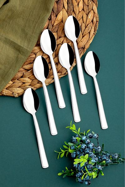 Cooker Set of 6 Stainless and Tarnish-Free Milas Dessert Spoons