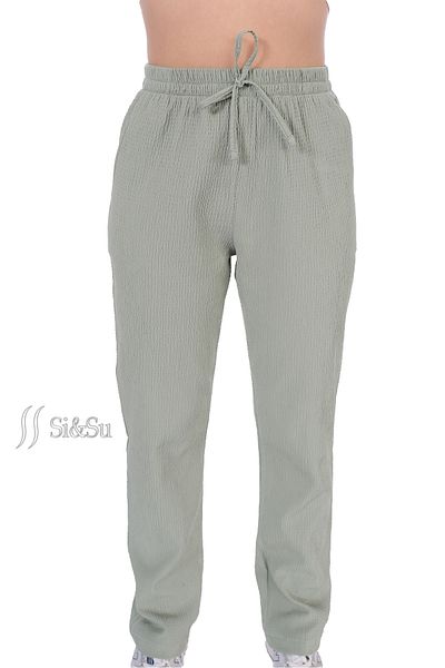 Si&Su Relaxed Fit - Pocketed and Laced Elastic Waist Trousers
