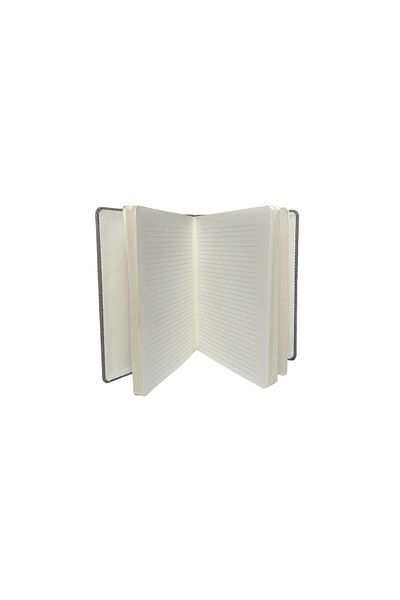 Kerem ofis Gray Thermo Leather Kangaroo Model Notebook - 15X21 Pocket, Phone Compartment, Undated A5 Notebook