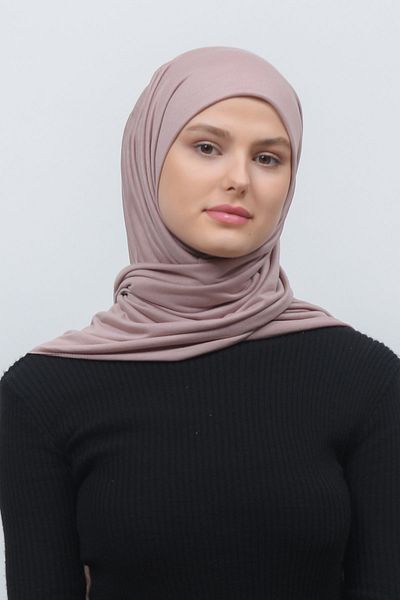 Altobeh Απλό βαμβακερό σάλι Hijab σε σκόνη