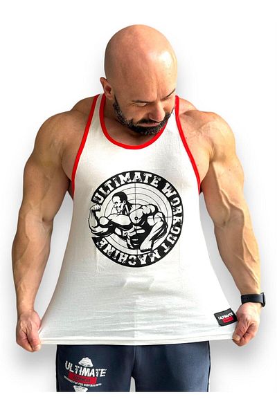 ULTIMATE BODYWEAR Μαρμάρινο Χρώμα Μηχάνημα Προπόνησης Tanktop