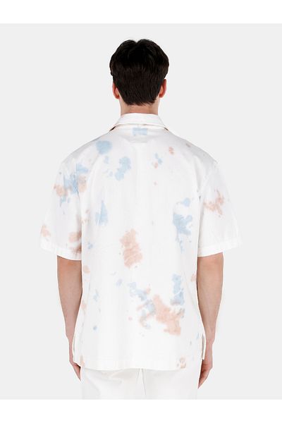 Colin's Мъжка бяла риза с къс ръкав Oversize Fit