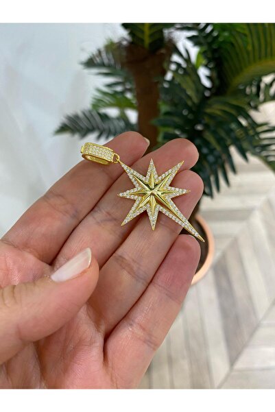 bestmysilver Kadın Gümüş Zirkon Taşlı Kutup Yıldızı Charm 2020