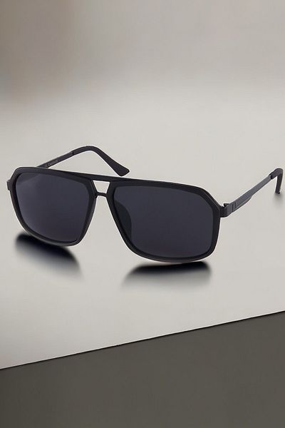 Di Caprio Men's Black Polarized Glasses Sunglasses