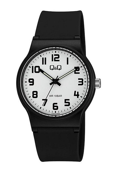 Q&Q Waterproof Unisex Wristwatch with Silicone Cord and Numbers