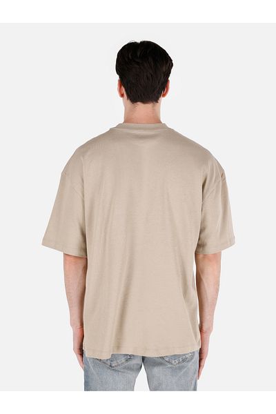 Colin's Μπεζ Ανδρικό T-Shirt - Μανίκια