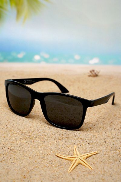 Di Caprio Organic Glass UV400 Black Men's Sunglasses