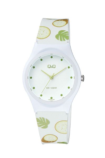 Q&Q Women's Wristwatch with Waterproof Silicone Band