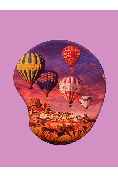 rakkun shop Türkiye Series - Cities, Printed Wrist Support Mouse Pad Compatible
